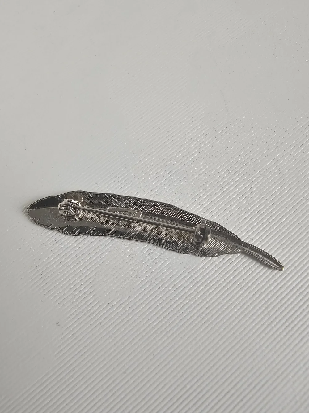 2 Inch Sterling Feather Pin